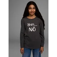KIDSWORLD Langarmshirt ähm ...NÖ Langarm, taillierter Schnitt, mit Statements und Sprüchen