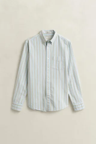 GANT - Archive Oxford-Hemd mit Streifen sky blue - Gr. - L