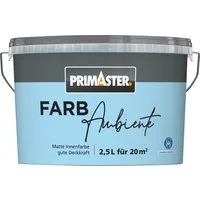 Primaster Wandfarbe Primaster Farbambiente Wandfarbe matt himmelblau