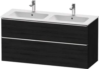 Duravit D-Neo Waschtischunterbau wandhängend Eiche Schwarz Matt 1280x462x625 mm - DE4365010160000 DE4365010160000