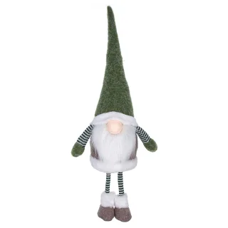 Deko Wichtel aus Stoff, grün, 65 cm
