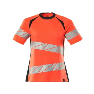 MASCOT Damen T-Shirt Hi-vis Rot / Schwarzblau 3XL - 19092-771-22210-3XLONE