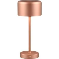 Reality Leuchten LED Tischleuchte JEFF, Dimmfunktion, USB-Ladefunktion, LED fest integriert, Warmweiß, Akku Tischlampe mit USB-C Anschluss, Touchdimmer 4 Stufen, Höhe 30cm