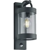 TRIO Leuchten LED Außen-Wandleuchte mit Bewegungsmelder, Höhe 33cm, Bewegungssensor, LED wechselbar, Warmweiß, Landhaus-Stil Wand Außenleuchte, Fassadenbeleuchtung inkl. E27 LED