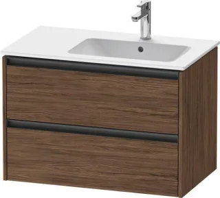 Duravit Ketho.2 Waschtischunterbau wandhängend Nussbaum dunkel Matt 810x480x549 mm - K25268021210000 K25268021210000