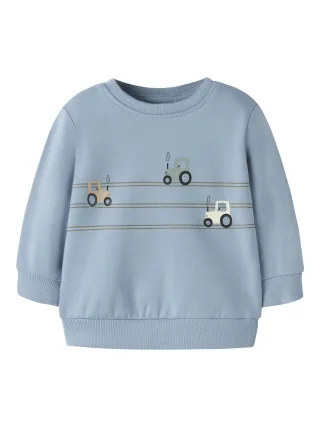 NAME IT - NBMVONNE LS SWEAT BOX BRU Ashley Blue - Gr. - 74