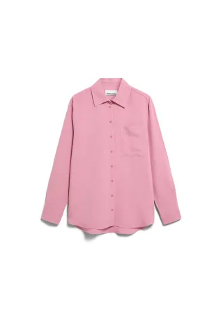 Armedangels - LINEN BLEND SHIRT BLOUSE washed berry - Gr. - M
