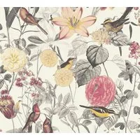 A.S. Création Vliestapete Exotic Life tropisch floral natürlich, leicht strukturiert, floral, Wald, botanisch, Blumen-Tapete Floral Tapeten Wohnzimmer Schlafzimmer Küche Design Büro