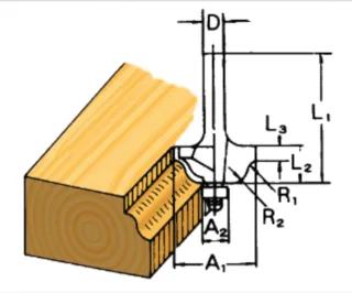 Makita Fräser Profil 6mm - D-09581