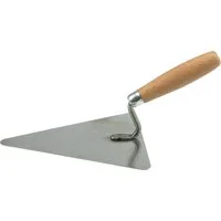 TRIZERATOP Maurerkelle Truelle triangulaire en acier inoxydable, 200 mm (Dreieckskelle aus Edelstahl 200 mm mit Holzgriff)
