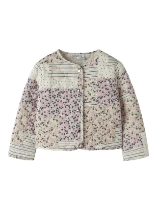 NAME IT - NMFLENA QUILT SHACKET Antique White - Gr. - 116