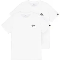 Alpha Industries Rundhalsshirt Basic T Small Logo 2 Pack (Set, 2-tlg)