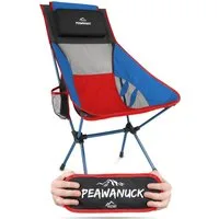 normani Campingstuhl Ultraleichter Campingstuhl Peawanuck, Outdoorstuhl Hochlehner Faltstuhl Strandstuhl Anglerstuhl