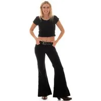 Comycom Schlaghose Damen Cord schwarz