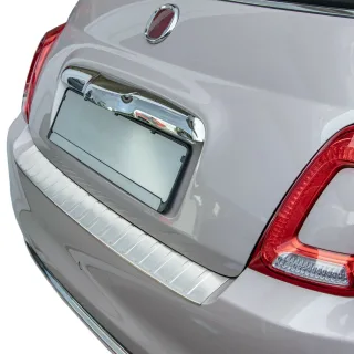 MIT ABKANTUNG LADEKANTENSCHUTZ MATT für Fiat 500 Facelift / 500C Cabrio 2016-