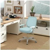 Vinsetto Bürostuhl Höhenverstellbar Computerstuhl mit Drehfunktion (Ergonomisch Schreibtischstuhl, 1 St), für Home-Office, Polyester, Grün