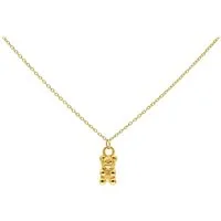 Wildcat Kette mit Anhänger Little Gummi Bear Kette - Gold, Chirurgenstahl 316L - wasserfest, langlebig, hautverträglich