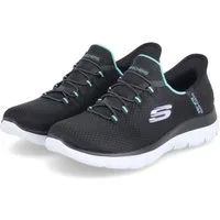 Skechers Skechers 150123 BKTQ Damen Textil black Schnürschuh