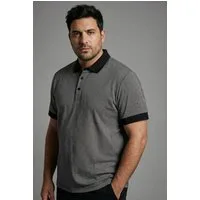 Man's World Plus Poloshirt auch in Grosse Größen bis Gr. 7XL Ärmel-Fit Regular Fit, Kurzarm, mit Seitenschlitzen, gemustert