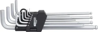 KS Tools Kugelkopf-Innensechskant-Winkelstiftschlüssel-Satz im Klapphalter, 10-tlg - 151.3200
