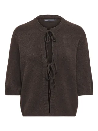 ONLY - ONLSIMONI 2/4 BOW CARDIGAN KNT NOOS Coffee Bean - Gr. - M