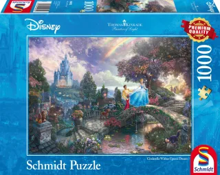 Schmidt Spiele 59472 GmbH Thomas Kinkade 59472-Thomas Disney Cinderella Puzzle 1000 Teile Bunt