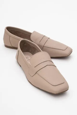 Morne Leder Loafer Damen