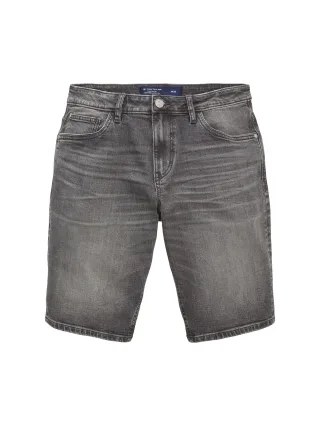 Tom Tailor - TTJOSH Regular Slim Jeans Shorts used mid stone grey denim - Gr. - 40