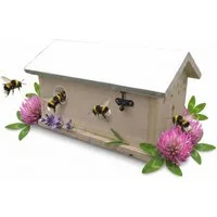 Mucola Nistkasten Hummelhaus Hummelkasten Nistkasten Insektenhaus Haus Insektenhotel XXL, Chinesische Fichte