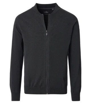 CASAMODA - Strickjacke uni 004440 anthrazit - Gr. - 3XL