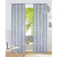 OTTO home Gardine Anna (1 St), Kräuselband, halbtransparent, Ausbrenner, Viskose, Polyester, Äste-Motiv