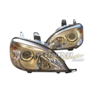 Original Hella Facelift Klarglas Scheinwerfer passend für Mercedes W163