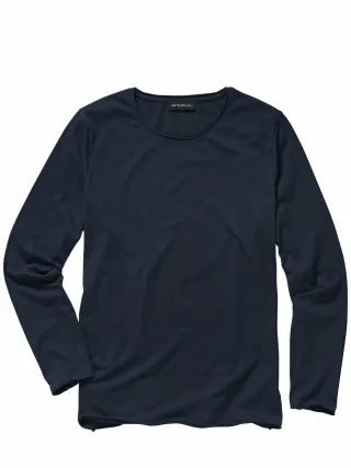 Mey & Edlich Herren Storyteller-Shirt Blau 100 % Baumwolle (bio)