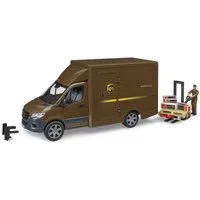 Bruder® Spielzeug-Transporter MB Sprinter UPS mit Fahrer und Zubehör 02678