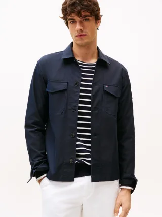 COTTON NYLON SHIRT JACKET Desert Sky - Gr. - XL
