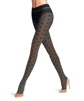 FALKE - FALKE Snow Dot 25 DEN Damen black - Gr. - L