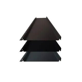 Stehfalz Panel Retro 25 | Dach & Wand | 0,50 mm | Stahl | Glatt | 239 mm Breite | 50 µm ThyssenKrupp Matt Premium