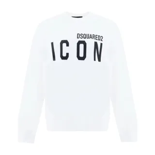 DSquared2 - "Cool" Sweatshirt für Herren/Damen Unisex, Logo (Weiß/Schwarz)
