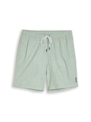 Denim Tom Tailor - Badeshorts mit Muster green mint geometrical print - Gr. - S