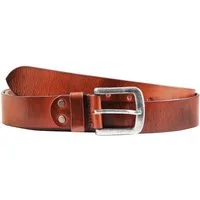 Leonardo Verrelli Ledergürtel hochwertiges Echt Leder, hellbraun, 80 cm - 150 cm (Bundweite) Herren GÃ¼rtel