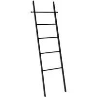 WENKO Handtuchleiter Loft, Bambus, schwarz lackiert