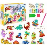 R2 Invest Kreativset Diamantmalerei Dinosaurier 15 Motive DIY Bastelset
