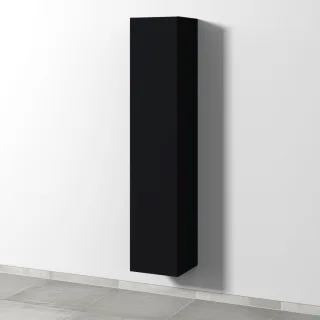 Sanipa 3way Hochschrank mit 1 Tür, Schwarz-Matt SF10808