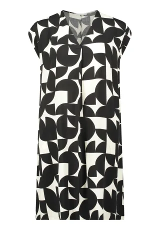 Betty & Co - Casual-Kleid Schwarz/Weiß - Gr. - 42