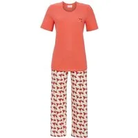 Ringella Pyjama - Kurzarm Schlafanzug mit 7/8 Hose und Motivdruck (2 tlg) 50% Baumwolle 50% Modal