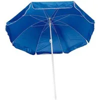 Macma Sonnenschirm Strandschirm / Sonnenschirm / stufenlos verstellbar / Farbe: blau