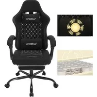 Woltu Gaming-Stuhl (1 St), mit Massagefunktion, ergonomisch, 150 kg, Netzstoff