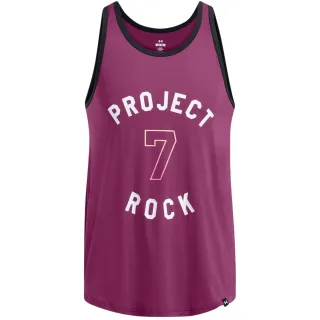 Under Armour - "Project Rock" Ärmelloses Oberteil für Herren, Runder Auschnitt (Violett)
