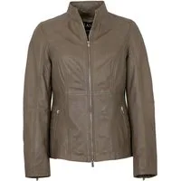 Jilani Lederjacke Zinnia Jilani - Damen Lederjacke Lammnappa dark sand