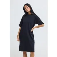 OXMO Minikleid OXNSandy Schlichtes T-Shirt-Kleid mit Rundhals-Ausschnitt